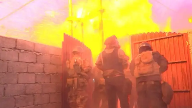 Взрыв на улице в Мосуле