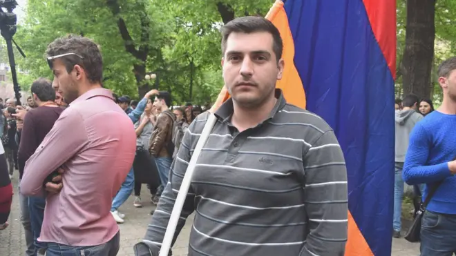 "Я не понимаю, что такое "майдан", - говорит протестующий Арам Арутюнян
