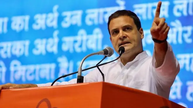 तालकटोरा में बोलते हुए राहुल गांधी