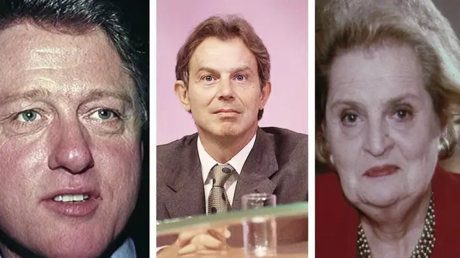 Бил Клинтон, Тони Блер, Медлин Олбрајт