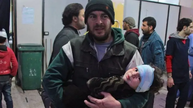 تقارير تفيد بأن حصيلة القتلى نتيجة قصف الغوطة الشرقية بلغت 250 شخصاً خلال يومين فقط، والأمم المتحدة تحذر من أن الوضع بدأ يخرج عن السيطرة.