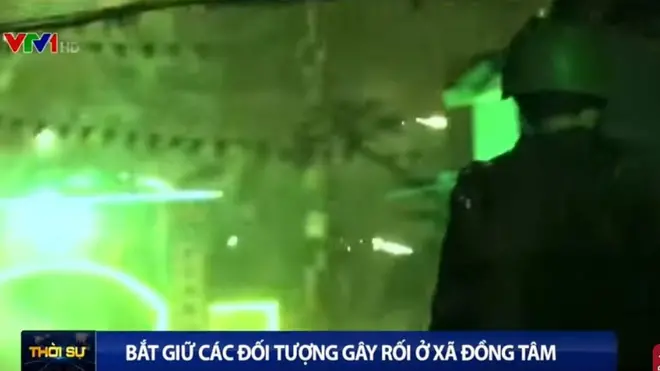 Hình ảnh sự kiện điểm nóng Đồng Tâm qua một phóng sự đưa tin của truyền hình Việt Nam (VTV) cùng ngày 09/01/2020
