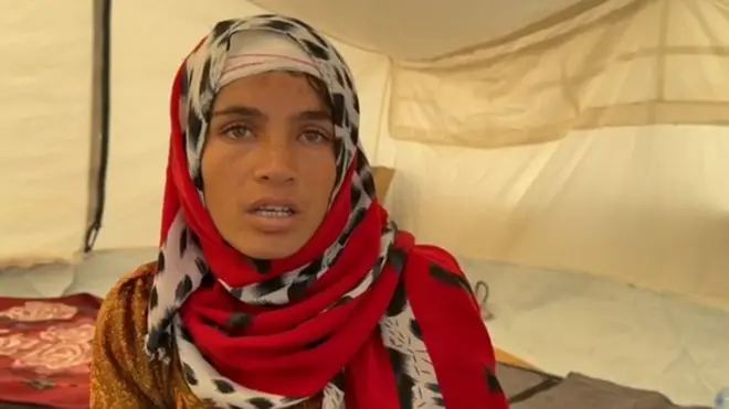 Shaima, 25, lost her baby daughter in one of the earthquakes