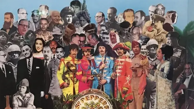 وضع راكوفيتز كولاج لزعماء وقادة في الشرق الأوسط على غلاف اسطوانة شهيرة للبيتلز