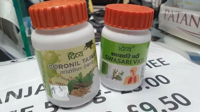 'කොරෝනිල්' පෙත්ත ''කොවිඩ්-19 සම්බන්ධයෙන් ප්‍රතිශක්තිකාරකයක්'' වන බව පැවසෙන වෙළෙඳ දැන්වීම් පළකර ඇත