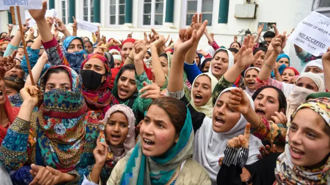 کشمیر میں مظاہرہ