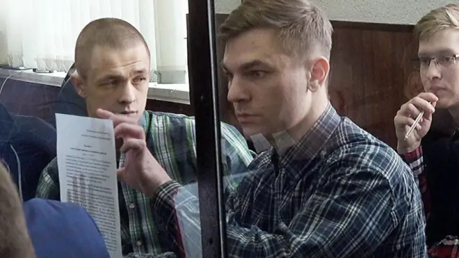 Фигуранты дела "Сети" в суде.