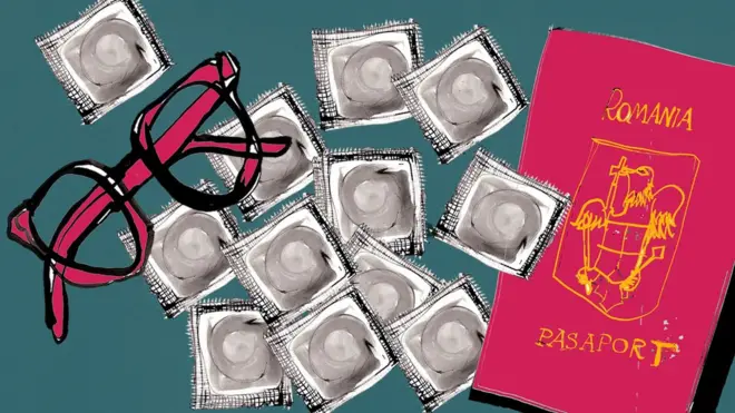 Glasses, condoms, passport