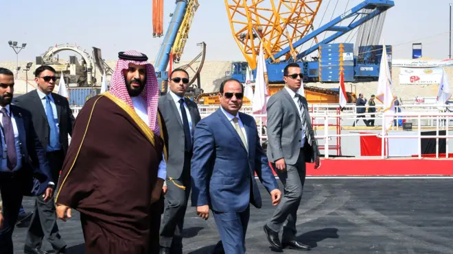 الرئيس المصري وولي العهد السعودي