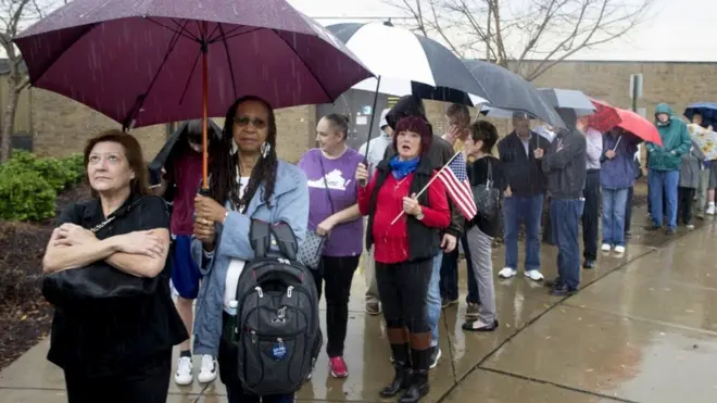 14% de quienes se abstuvieron en las elecciones de 2016 en Estados Unidos argumentaron que no podían acudir a votar por razones de trabajo, según un estudio del Centro de Investigaciones Pew.