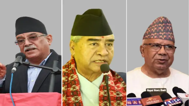 देउवा प्रचण्ड र माधव