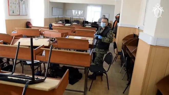 Видео с места стрельбы в благовещенском колледже