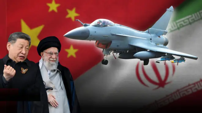 中國製殲-10C戰鬥機,中國及伊朗國旗