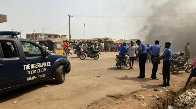 Police dey stop violent protesters for Kwara state