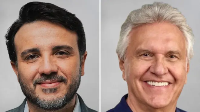 Renan Santos e Ronaldo Caiado 