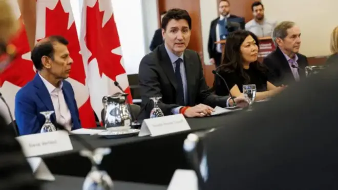 Justin Trudeau dey for meeting on di tariff mata