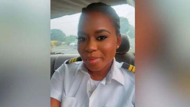 Tracy Olushola Atobatele inside a car