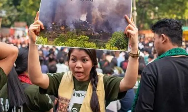 मणिपुर में हिंसा (फ़ाइल फोटो)