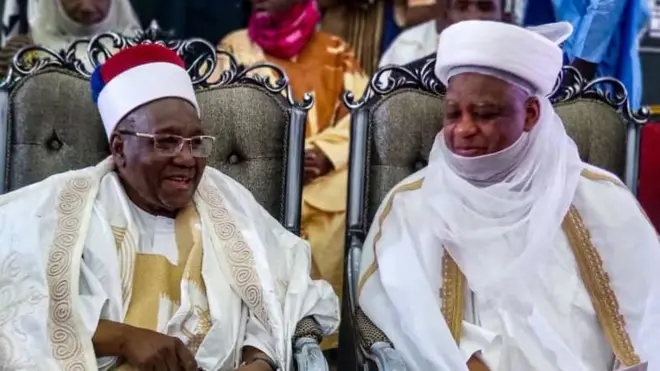 Aworan Sultan Sokoto ati Emir Borno
