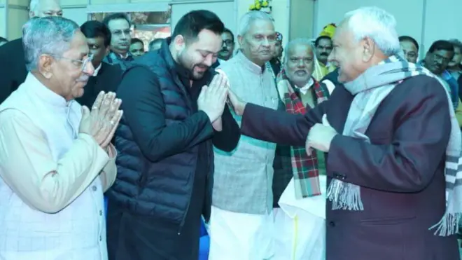 नीतीश और तेजस्वी यादव