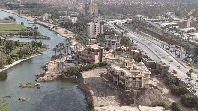 صورة تظهر الأرض محل النزاع من صفحة المتحدث الرسمي لوزراة الموارد المائية والري المصرية على موقع فيسبوك.