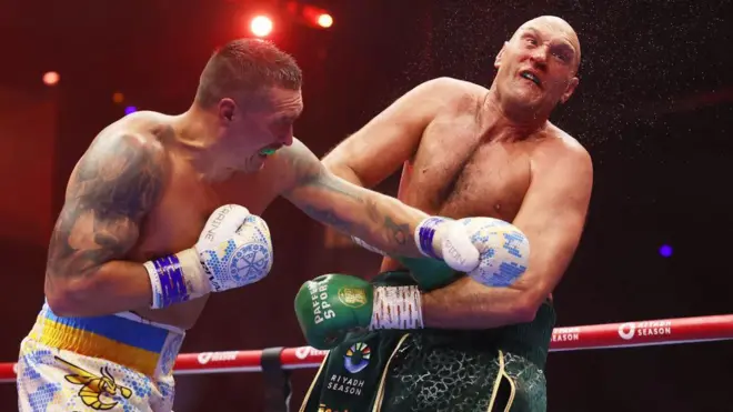 Tyson Fury and Oleksandr Usyk