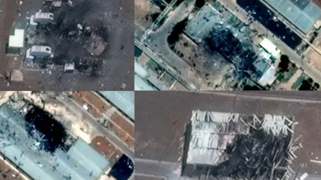 ఇరాన్, ఇజ్రాయెల్, శాటిలైట్ చిత్రాలు, నష్టం