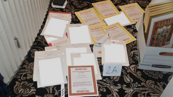 Trump'ın evinde bulunan belgeler