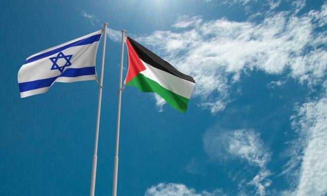 پرچم فلسطین و اسرائیل