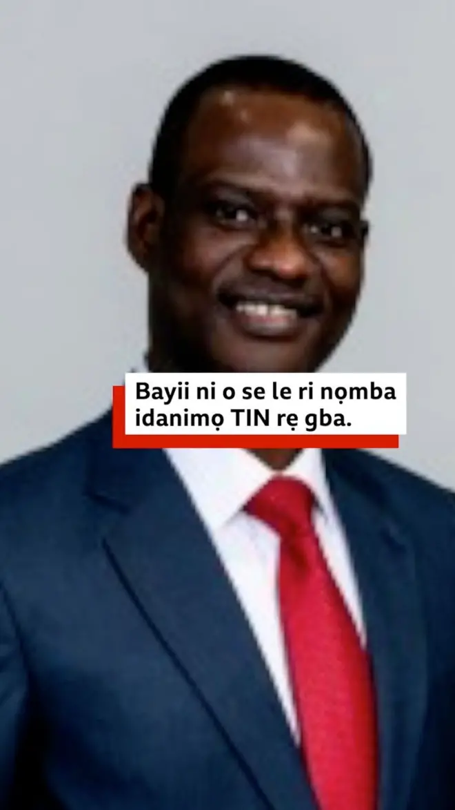 Aworan Ọgbẹni Oyedele to jẹ alamojuto ajọ atunto ilana owo ori lorilẹede Naijiria.