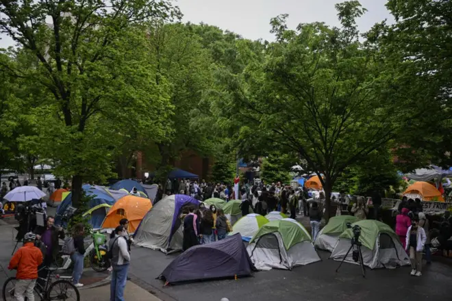 अमेरिका में छात्रों का आंदोलन