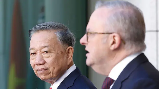 Ông Tô Lâm và Thủ tướng Úc Anthony Albanese 