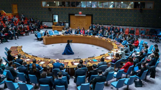 জাতিসংঘে গাজা যুদ্ধবিরতি প্রস্তাব পাসের মুহূর্ত