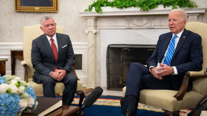 بایدن و عبدالله