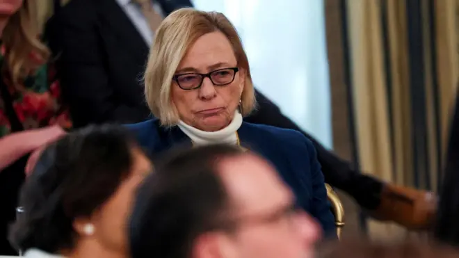 メイン州のジャネット・ミルズ州知事（ワシントン、2月）