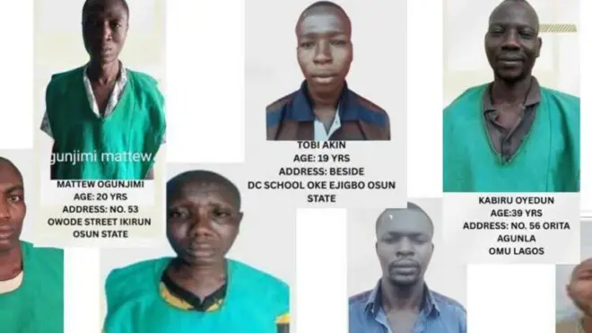 Aworan awọn ẹlẹwọn to ṣalọ