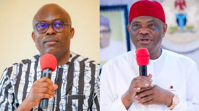 Gọvanọ Siminalayi Fubara na Nyesom Wike