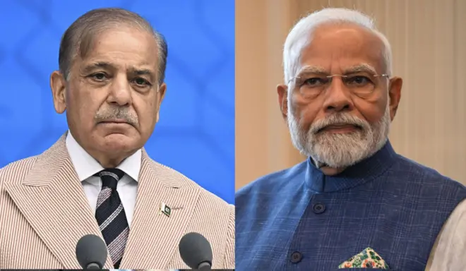 शहबाज़ शरीफ़ और नरेंद्र मोदी