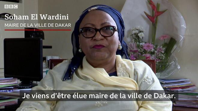 Soham El Wardini la nouvelle maire de Dakar, la capitale sénégalaise, est la première femme à occuper ce poste. Keyframe #2