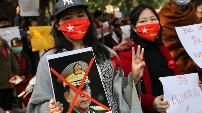 Протест в Мьянме