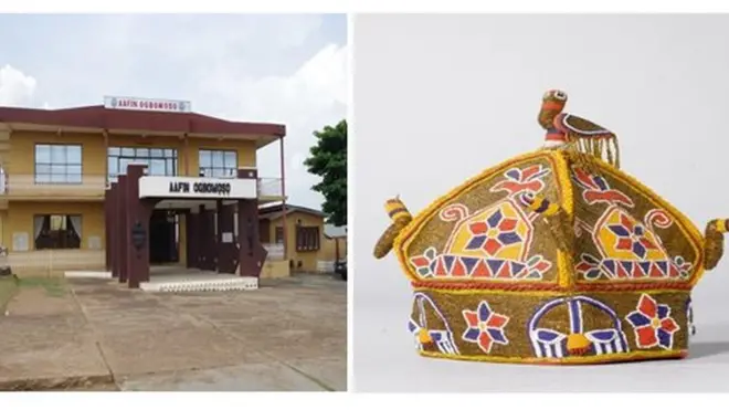 Aworan aafin Soun ti Ogbomosọ ati ade ọba