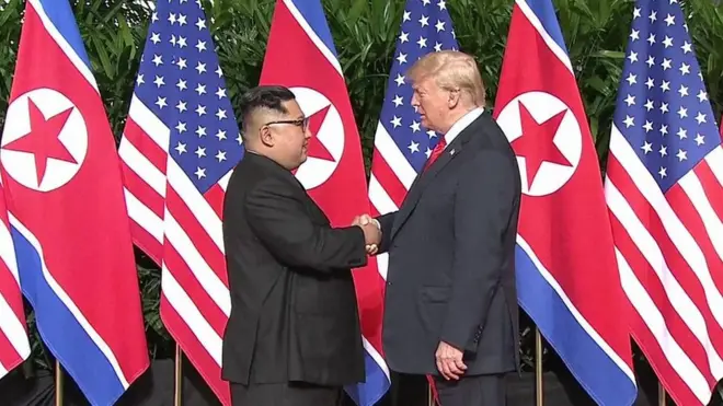 Kim Jong-un and Donald Trump