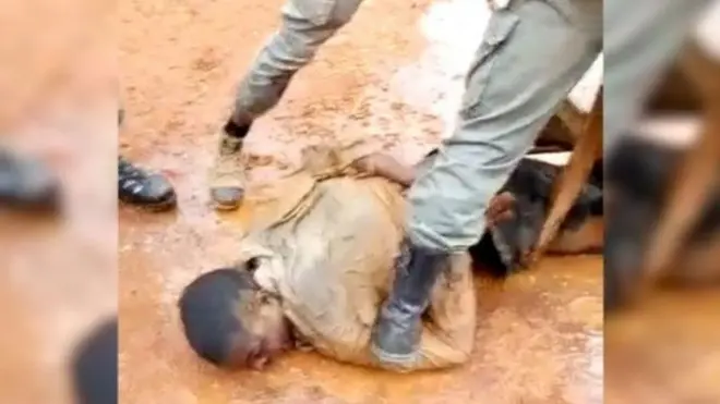 Man wey dey for ground