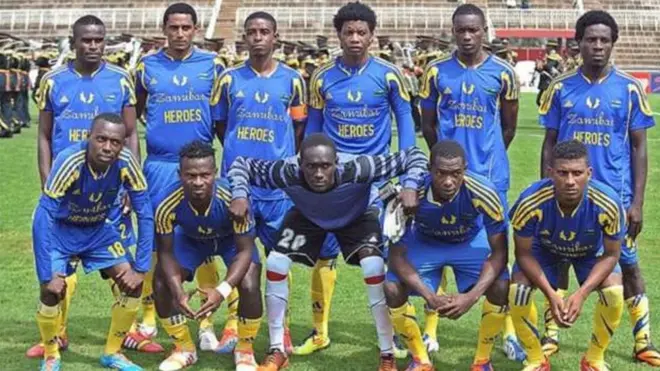 L'équipe nationale de Zanzibar.