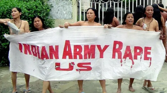The iconic image of mothers protesting in Manipur