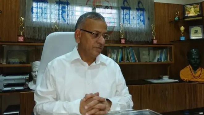 बनारस हिंदू विद्यापीठाचे (बीएचयू) कुलगुरू प्राध्यापक गिरीश चंद्र त्रिपाठी.