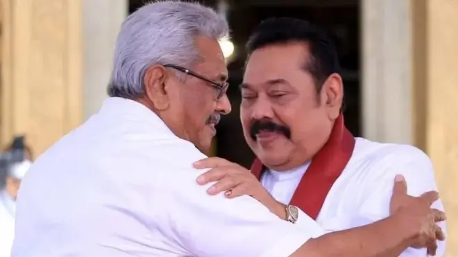 गोटाबाया राजपक्षे और महिंदा राजपक्षे