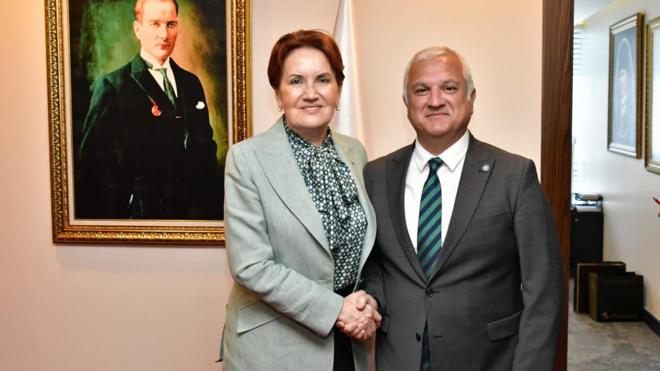 İYİ Parti Genel Başkanı Meral Akşener ile İYİ Parti Genel Başkan Yardımcısı Cem Karakeçili