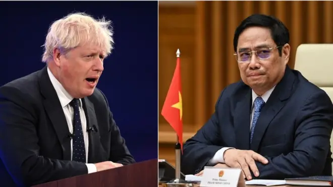 Climate change, Boris Johnson, Pham Minh Chinh