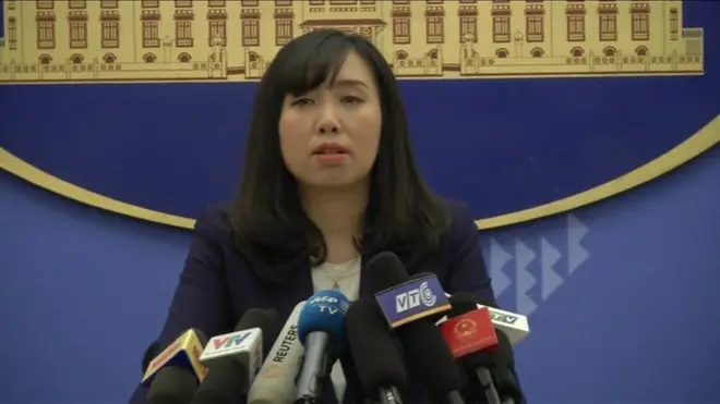 Người phát ngôn Bộ Ngoại giao Việt Nam, Lê Thị Thu Hằng, dẫn lời Bộ Công an nói ông Trịnh Xuân Thanh "đầu thú".